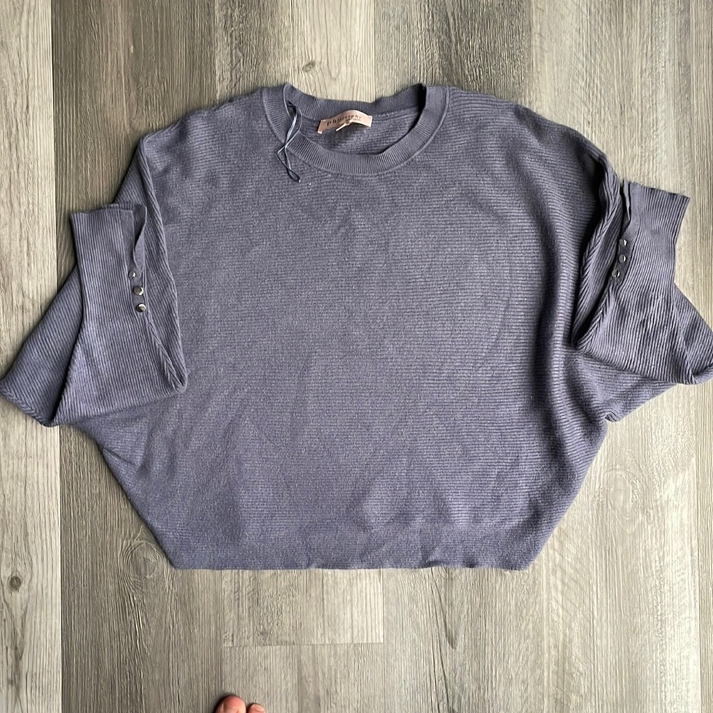 Cute Blue Large Sweater